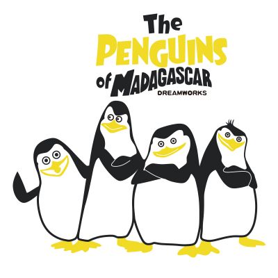 Sticker 3D diseño pinguinos