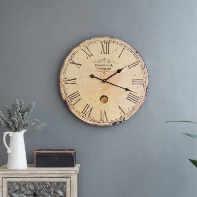 Reloj de pared decorativo de madera estilo vintage